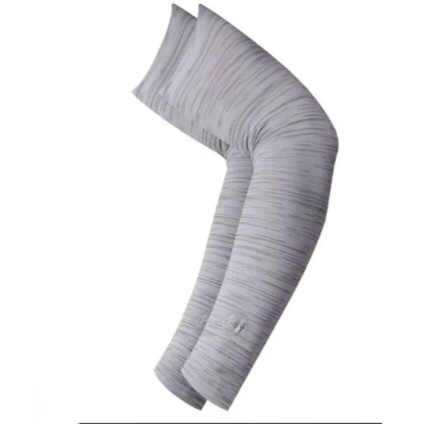 آستین بازو باف مدل Large Reflective Arm Sleeves Light Grey