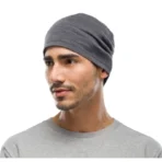 کلاه باف مدل merino light weight beinei solid grey