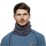 دستمال سر و گردن باف merino light weight multistries light denim