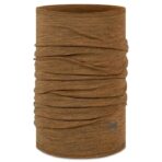 دستمال سر و گردن باف مدل merino light weight multistripes coyote