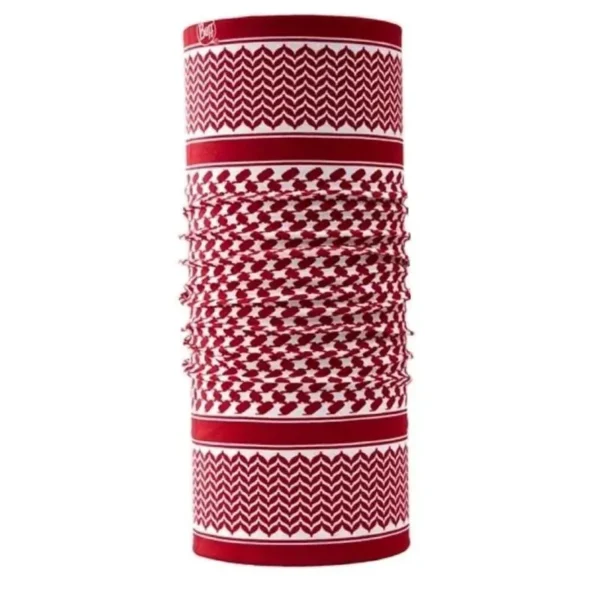 دستمال سر و گردن باف مدل original shemag 15 red white