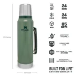 فلاسک یک لیتری استنلی مدل کلاسیک لجندری باتل Stanley Classic Legendry bottle 1L