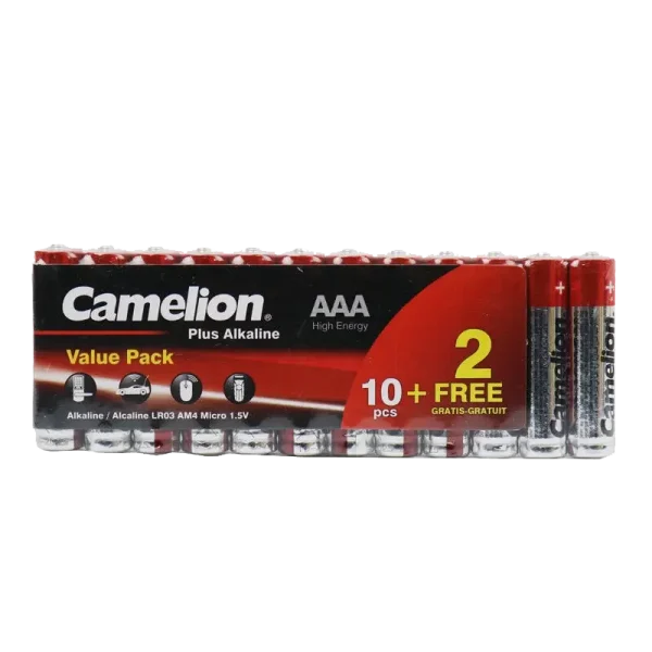 باتری 12 تایی نیم قلمی کملیون