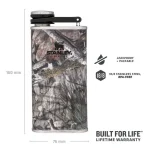 قمقمه کتابی استنلی طرح استتار Stanley Wide Mouth Flask Mossy OAK 230 CC