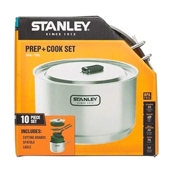 مجموعه 10 عدد ظروف خوراک پزی استنلی Stanley Adventure prep + Cook Set
